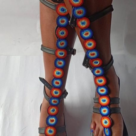 African hand-beaded gladiator sandals handmade in Kenya – Boma Life Africa