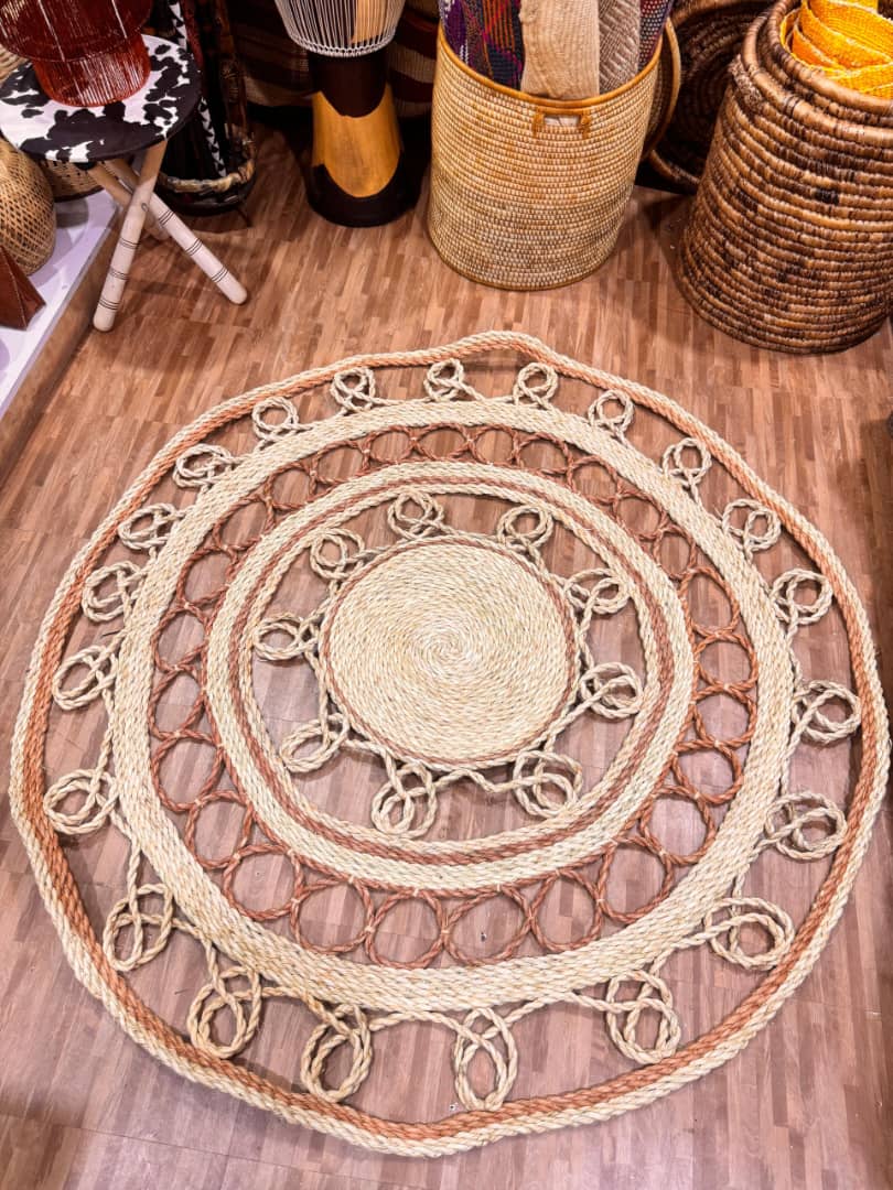 African Handwoven Rope Circle Mat